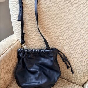 Madewell Black Leather Shoulder Bag